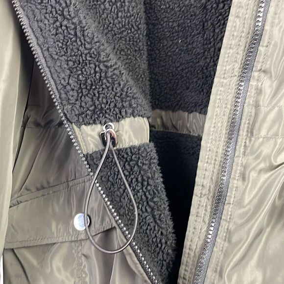 Lucky Brand Hooded Lined Anorak Water Resistant Jacket  Light Olive Green L - Picture 8 of 11